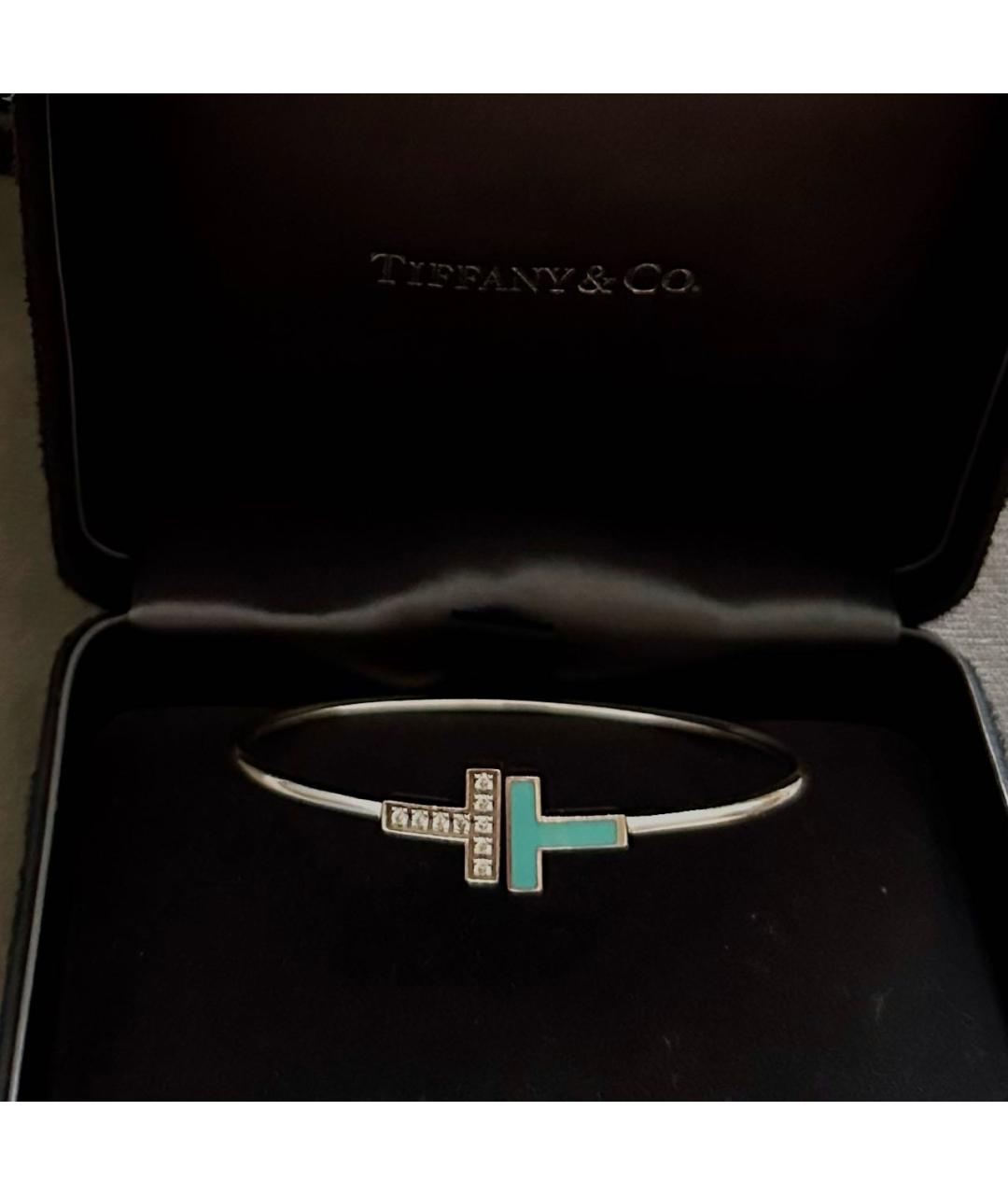 TIFFANY&CO Бирюзовый браслет из белого золота, фото 2