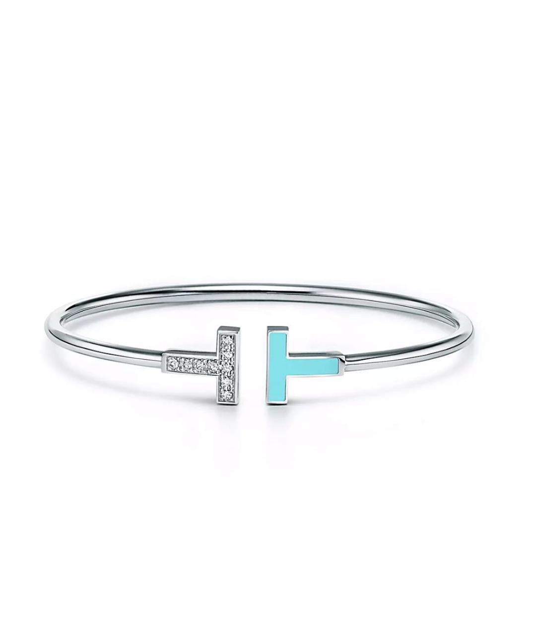 TIFFANY&CO Бирюзовый браслет из белого золота, фото 3