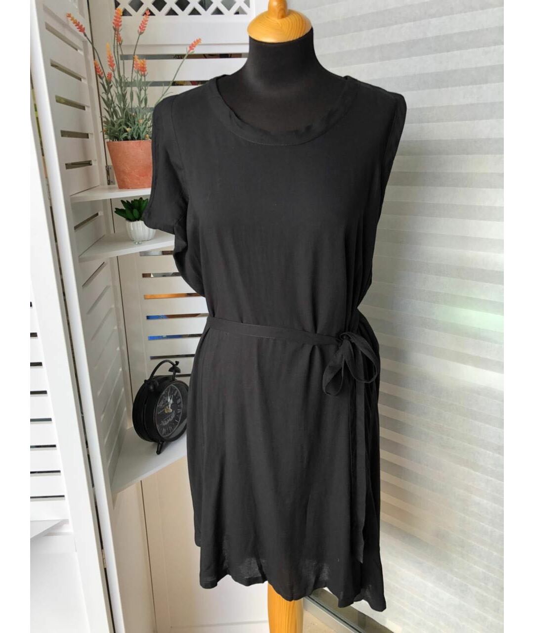ANN DEMEULEMEESTER Черное вискозное платье, фото 9
