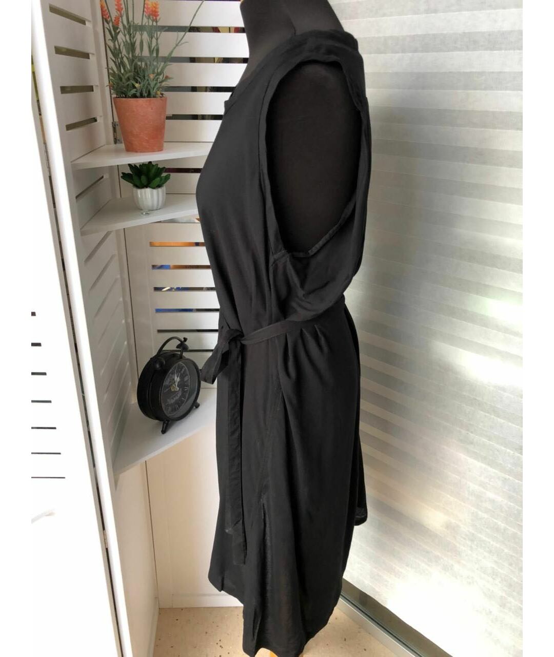ANN DEMEULEMEESTER Черное вискозное платье, фото 3