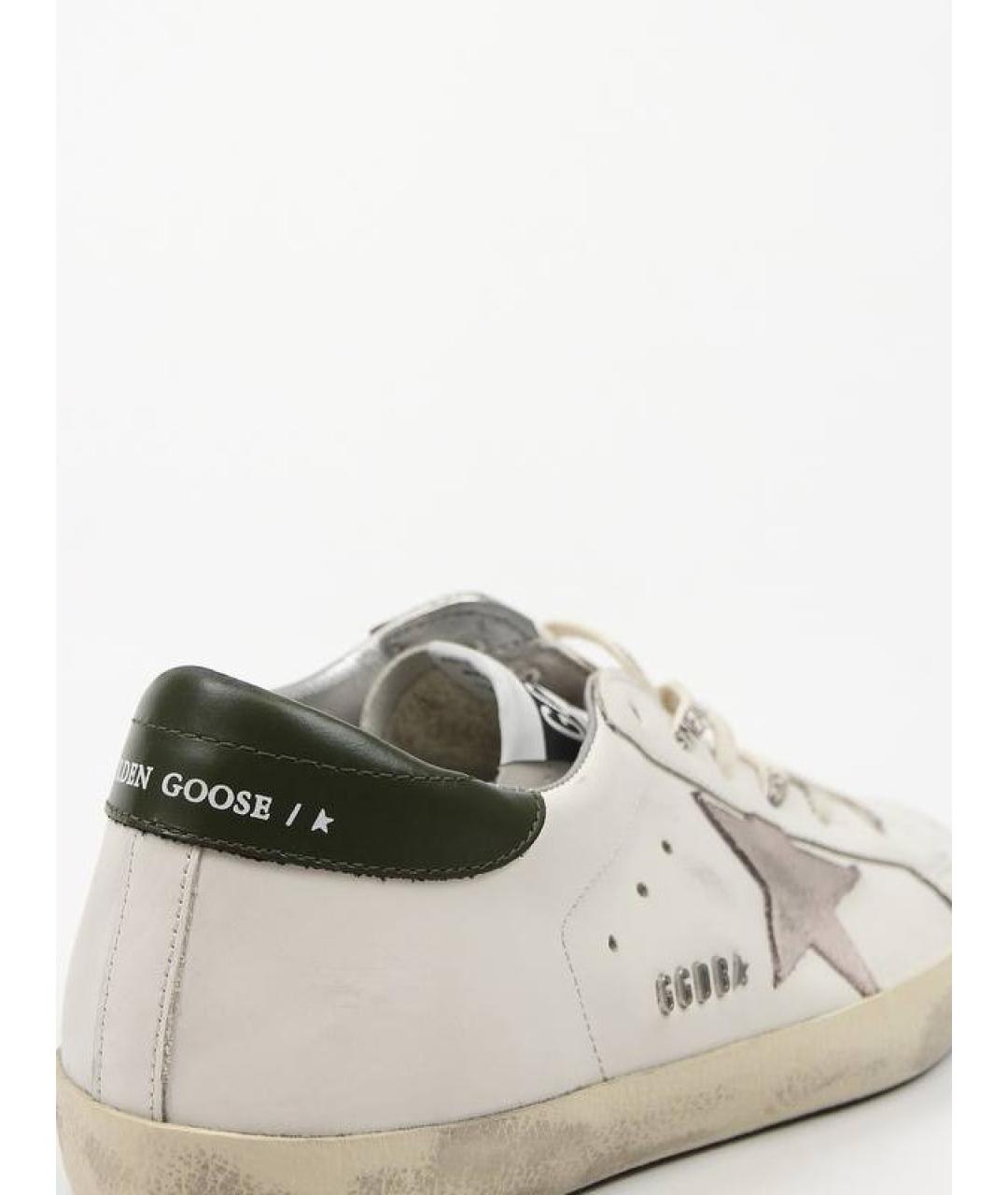 GOLDEN GOOSE DELUXE BRAND Белые кожаные кеды, фото 5