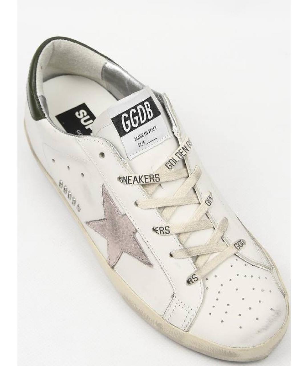 GOLDEN GOOSE DELUXE BRAND Белые кожаные кеды, фото 2