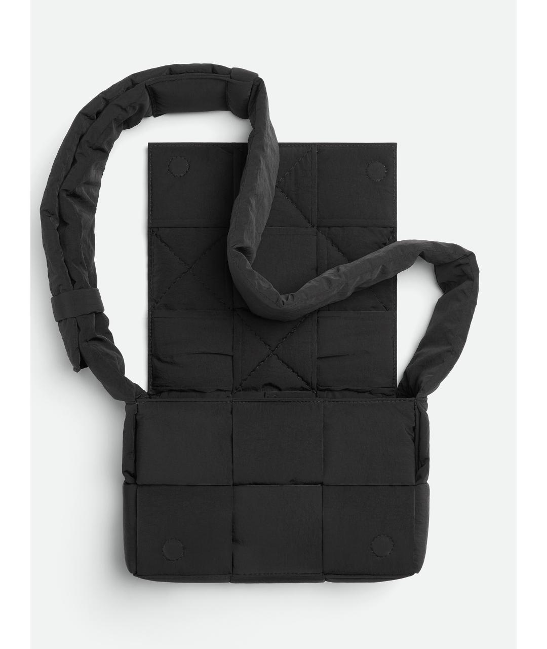 BOTTEGA VENETA Черная сумка на плечо, фото 4
