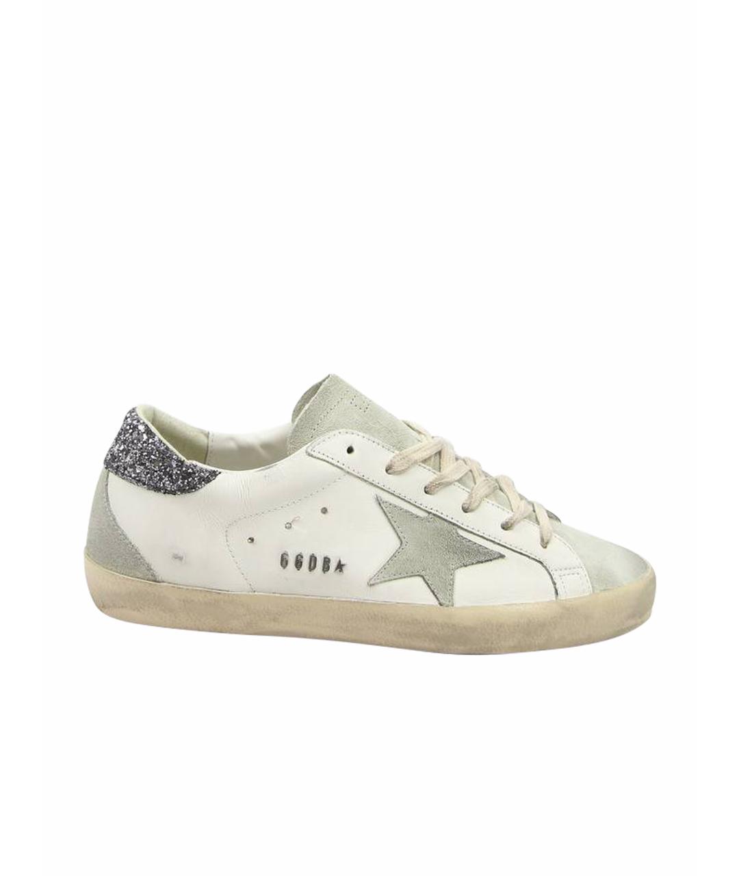 GOLDEN GOOSE DELUXE BRAND Серые кожаные кеды, фото 1