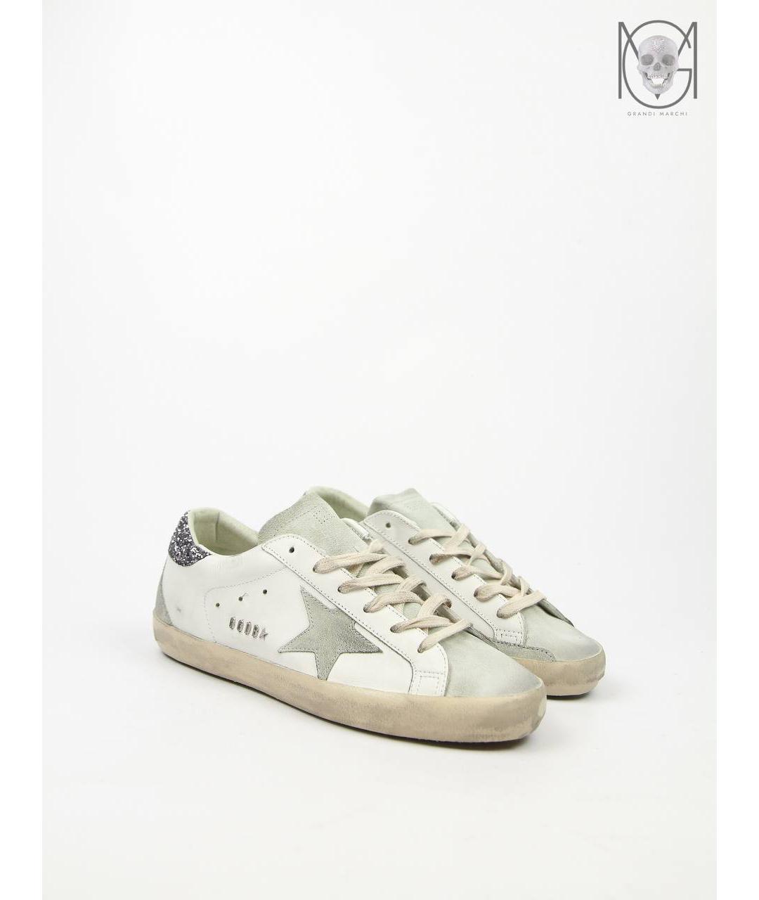 GOLDEN GOOSE DELUXE BRAND Серые кожаные кеды, фото 3