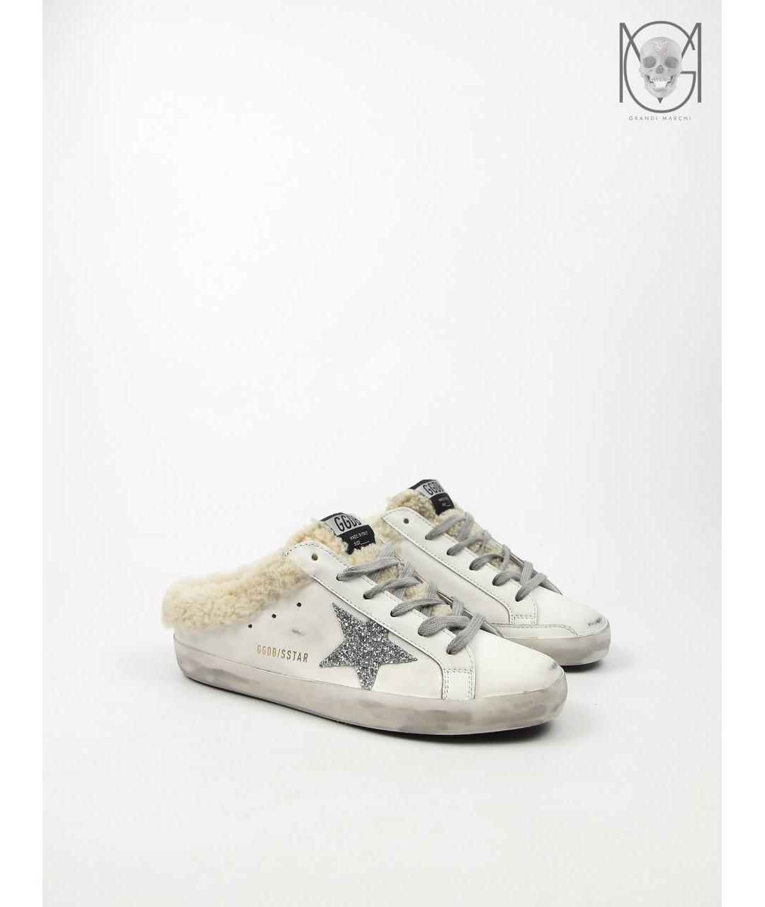 GOLDEN GOOSE DELUXE BRAND Белые кожаные кеды, фото 2