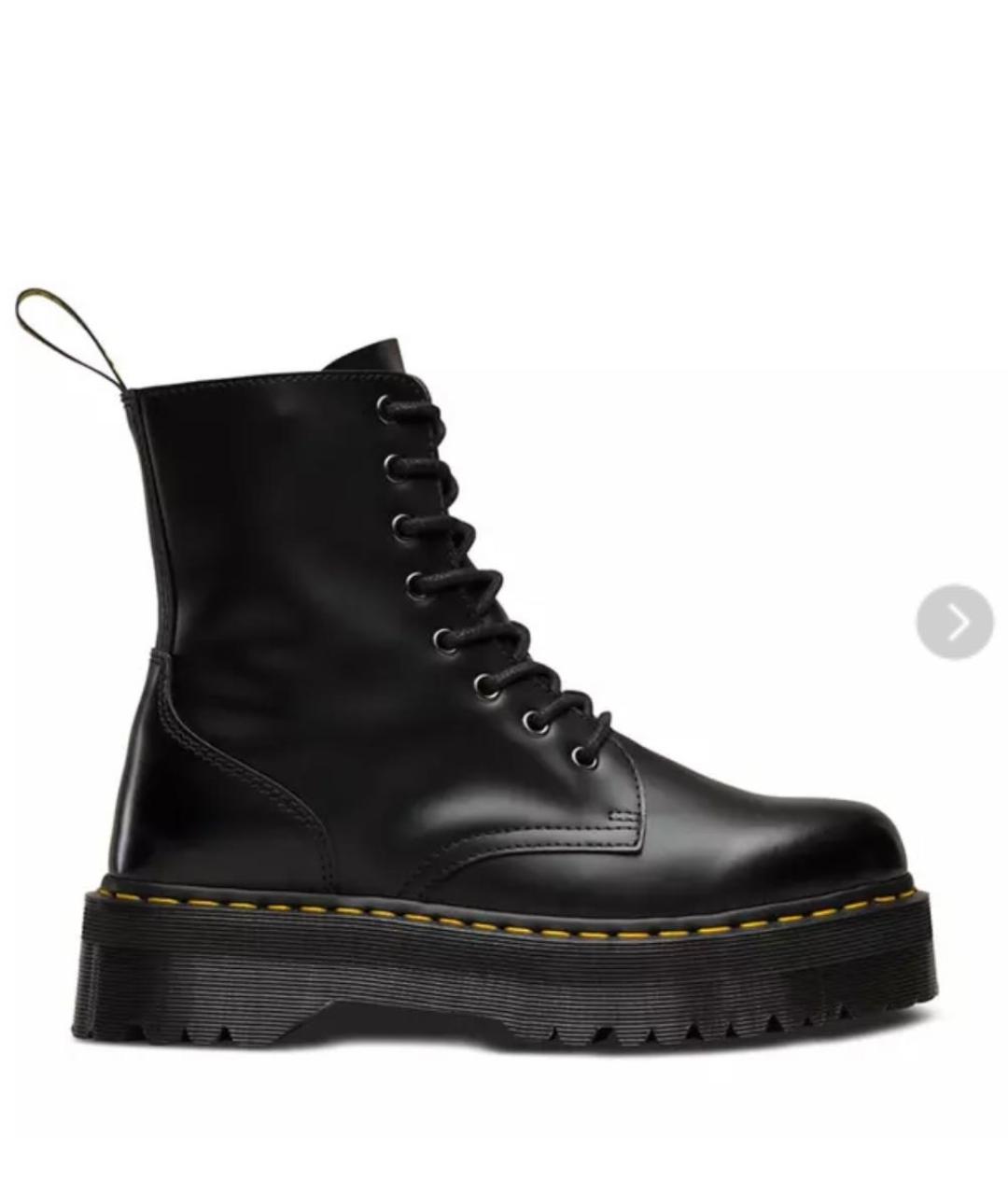 DR. MARTENS Черные кожаные ботинки, фото 6