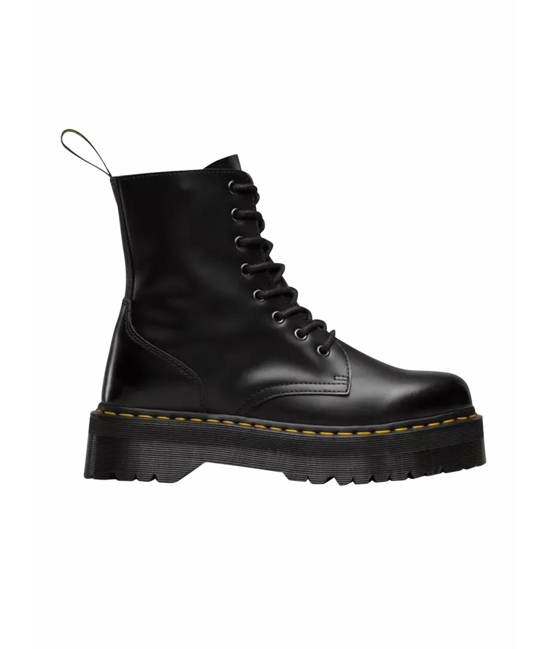 DR. MARTENS Черные кожаные ботинки, фото 1