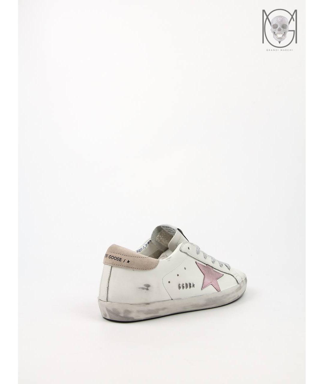 GOLDEN GOOSE DELUXE BRAND Белые кожаные кеды, фото 4