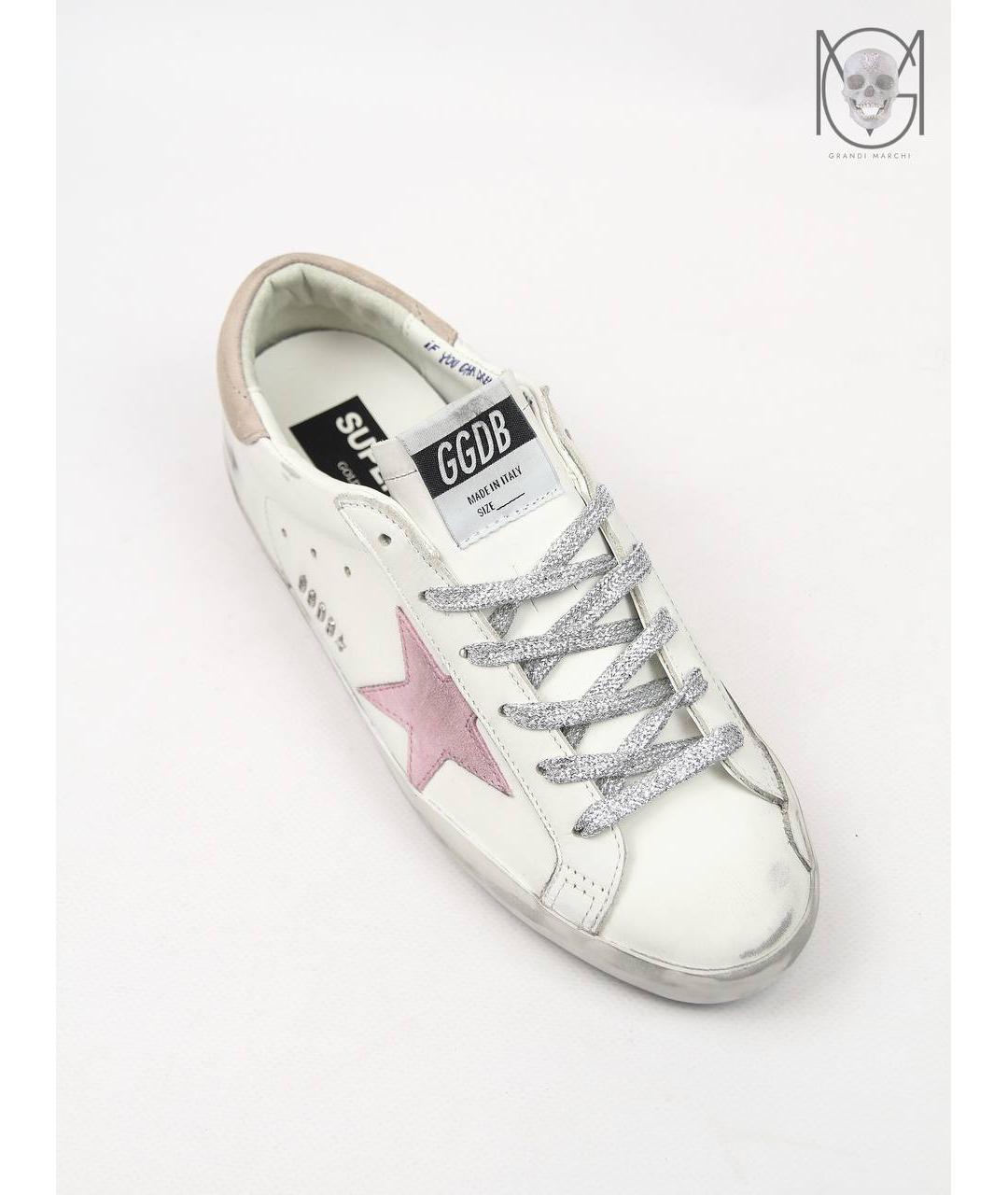 GOLDEN GOOSE DELUXE BRAND Белые кожаные кеды, фото 3