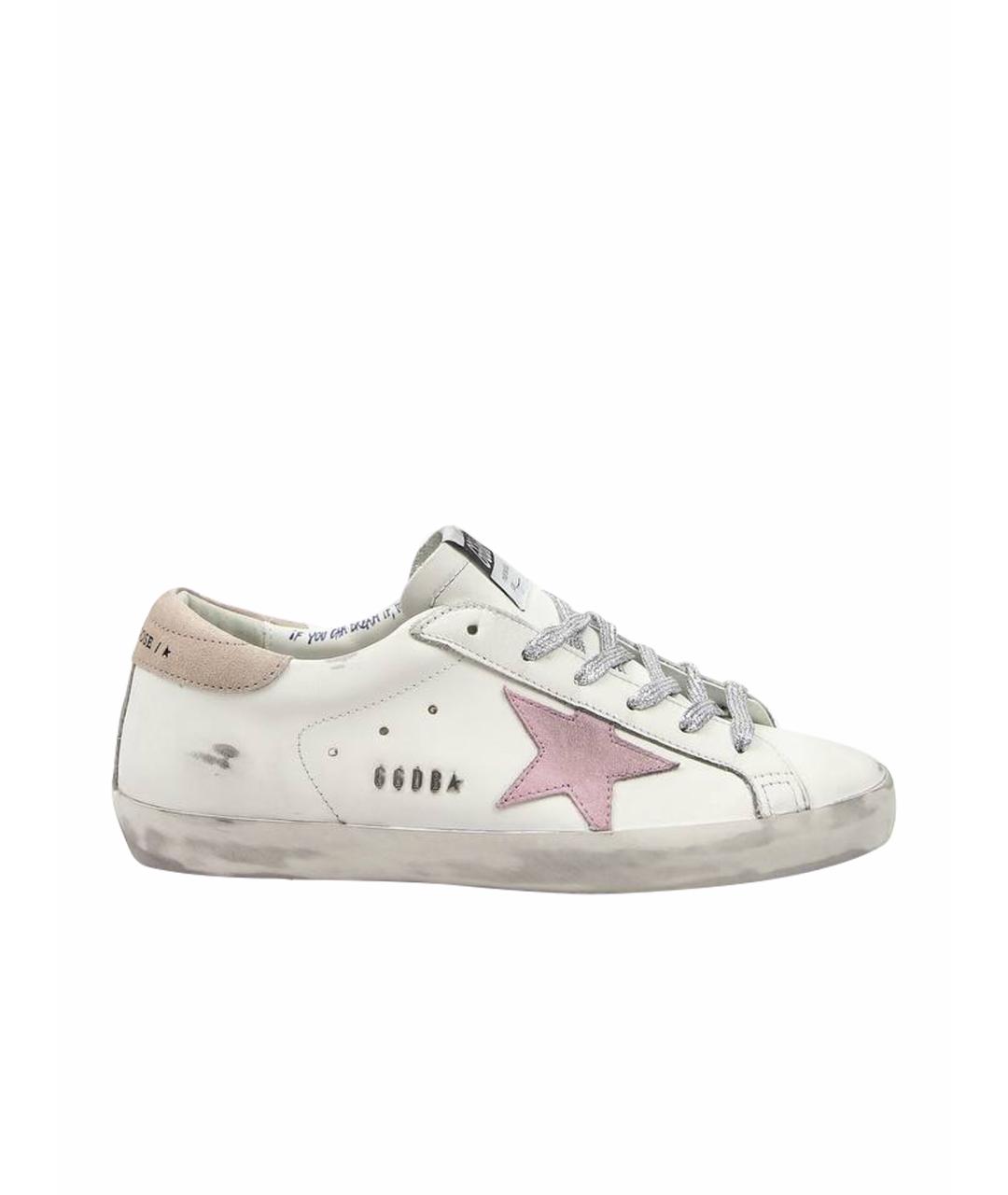 GOLDEN GOOSE DELUXE BRAND Белые кожаные кеды, фото 1