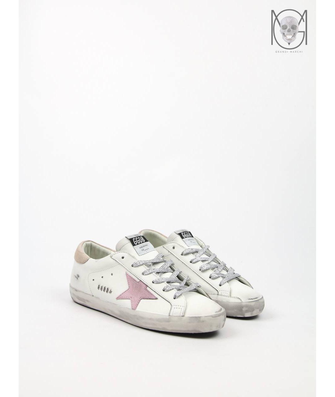 GOLDEN GOOSE DELUXE BRAND Белые кожаные кеды, фото 2