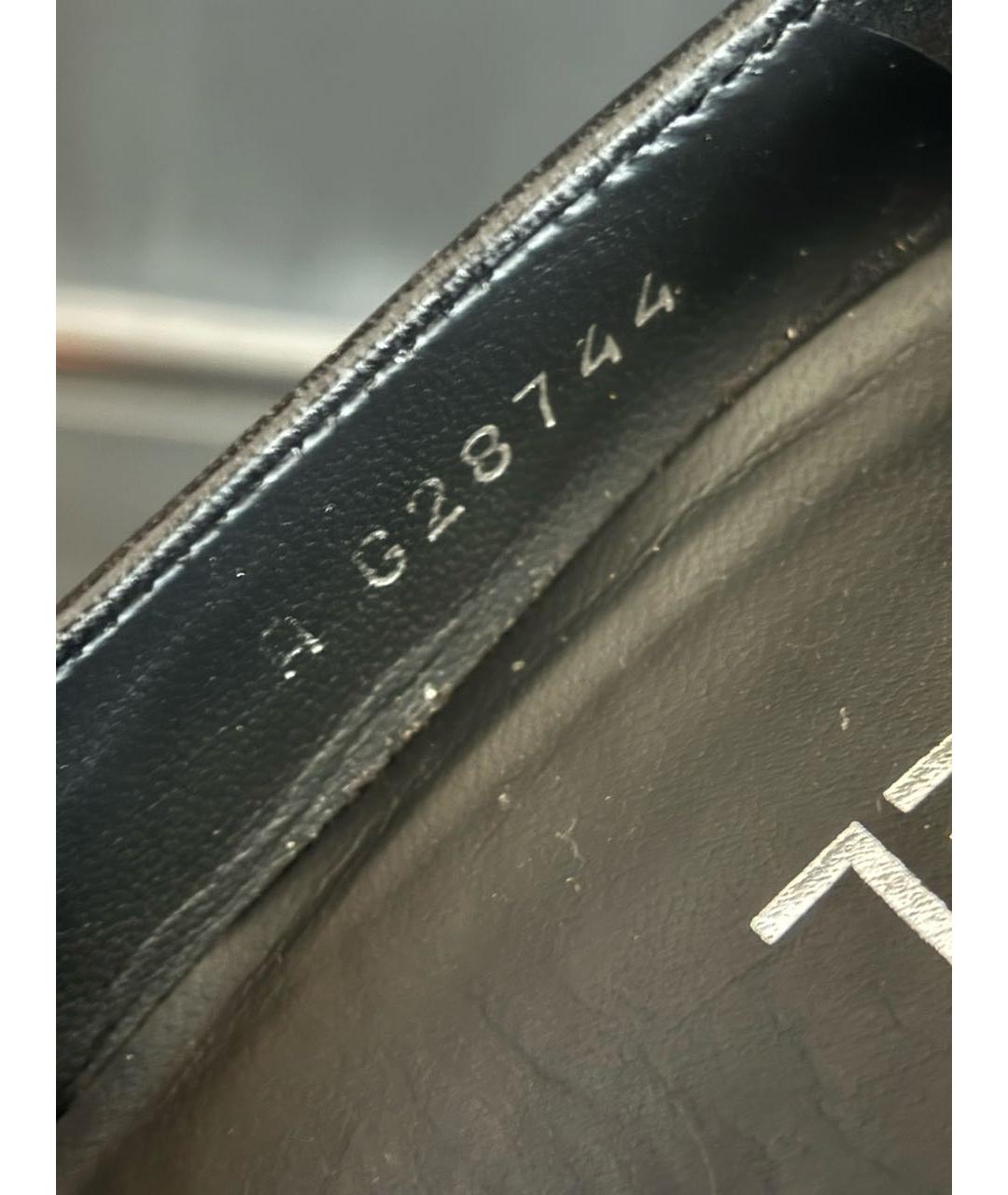 CHANEL Черные кожаные туфли, фото 5