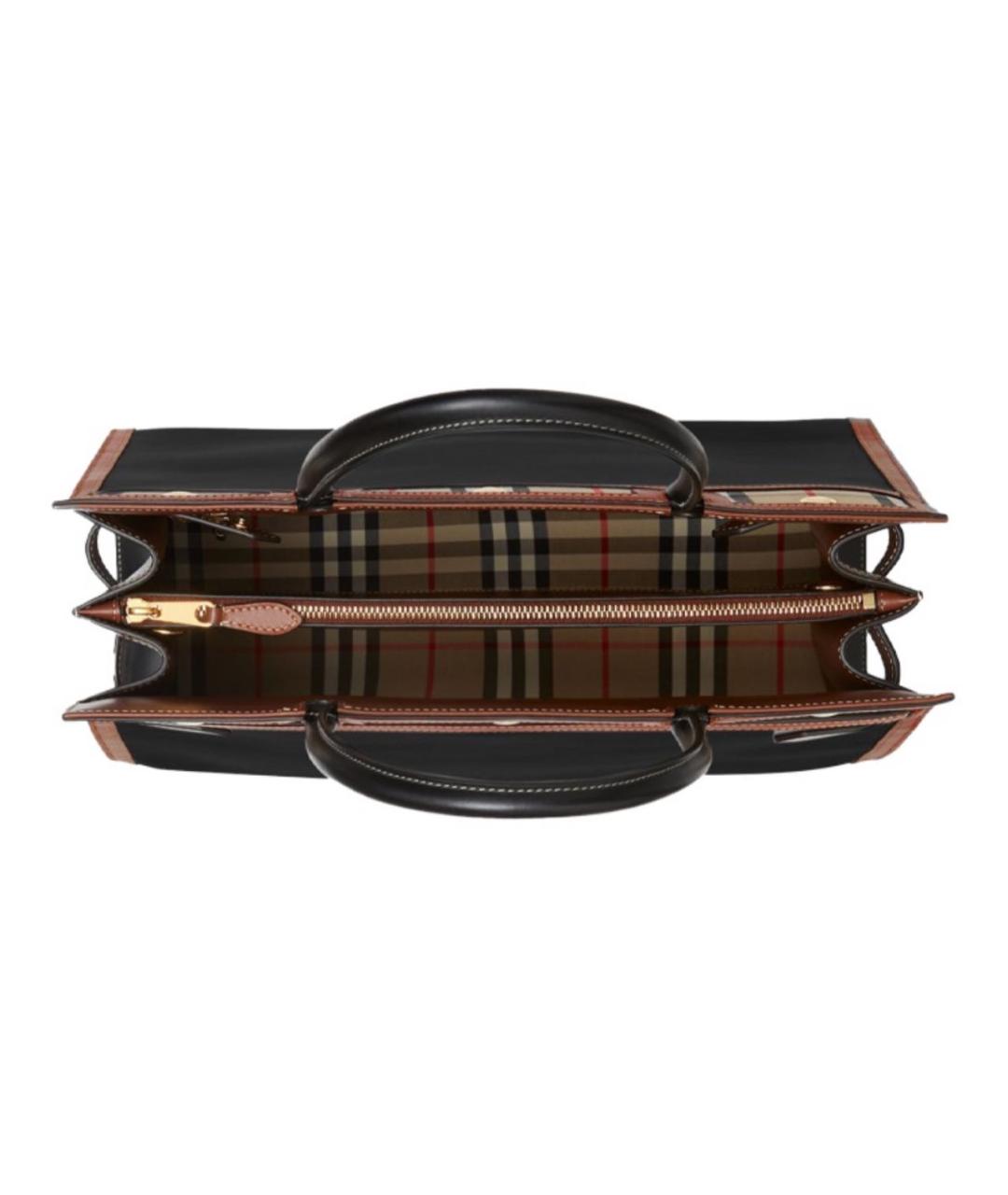 BURBERRY Черная сумка с короткими ручками, фото 4