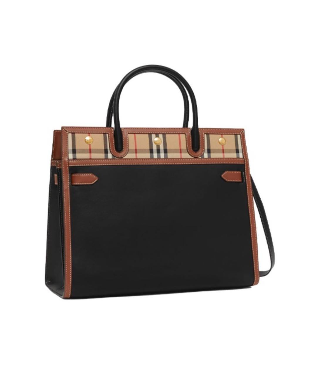 BURBERRY Черная сумка с короткими ручками, фото 2