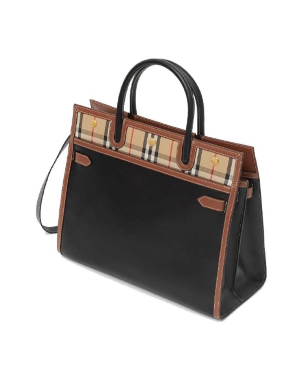 BURBERRY Черная сумка с короткими ручками, фото 3