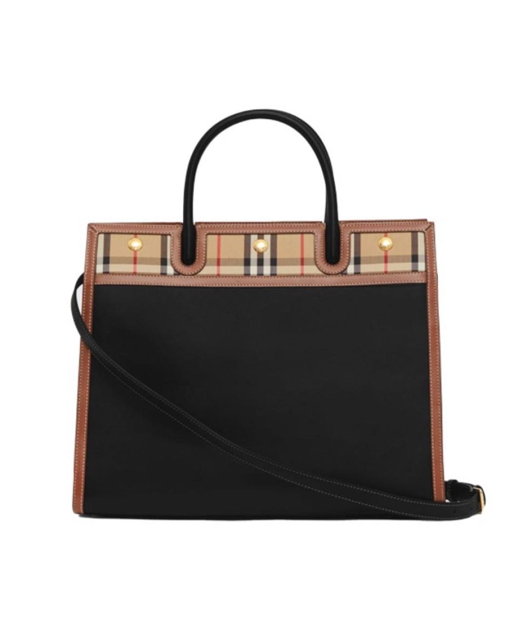BURBERRY Черная сумка с короткими ручками, фото 5