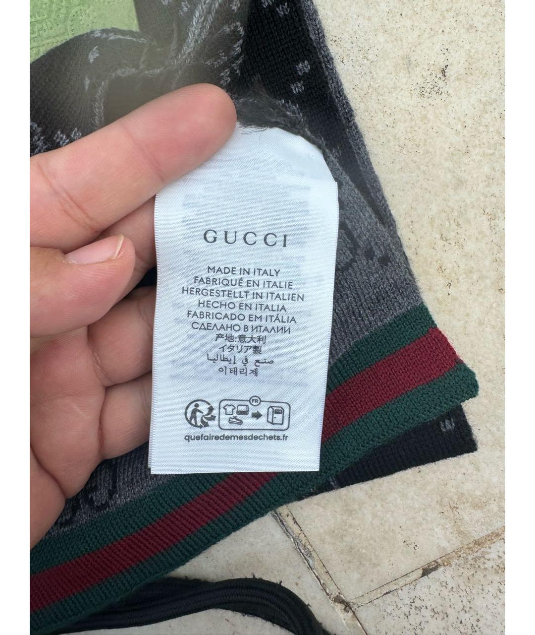 GUCCI Шерстяной шарф, фото 2