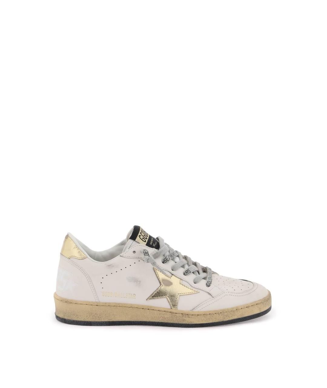 GOLDEN GOOSE DELUXE BRAND Белые кожаные кроссовки, фото 1