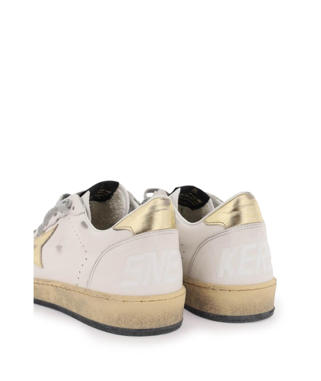 GOLDEN GOOSE DELUXE BRAND Белые кожаные кроссовки, фото 5