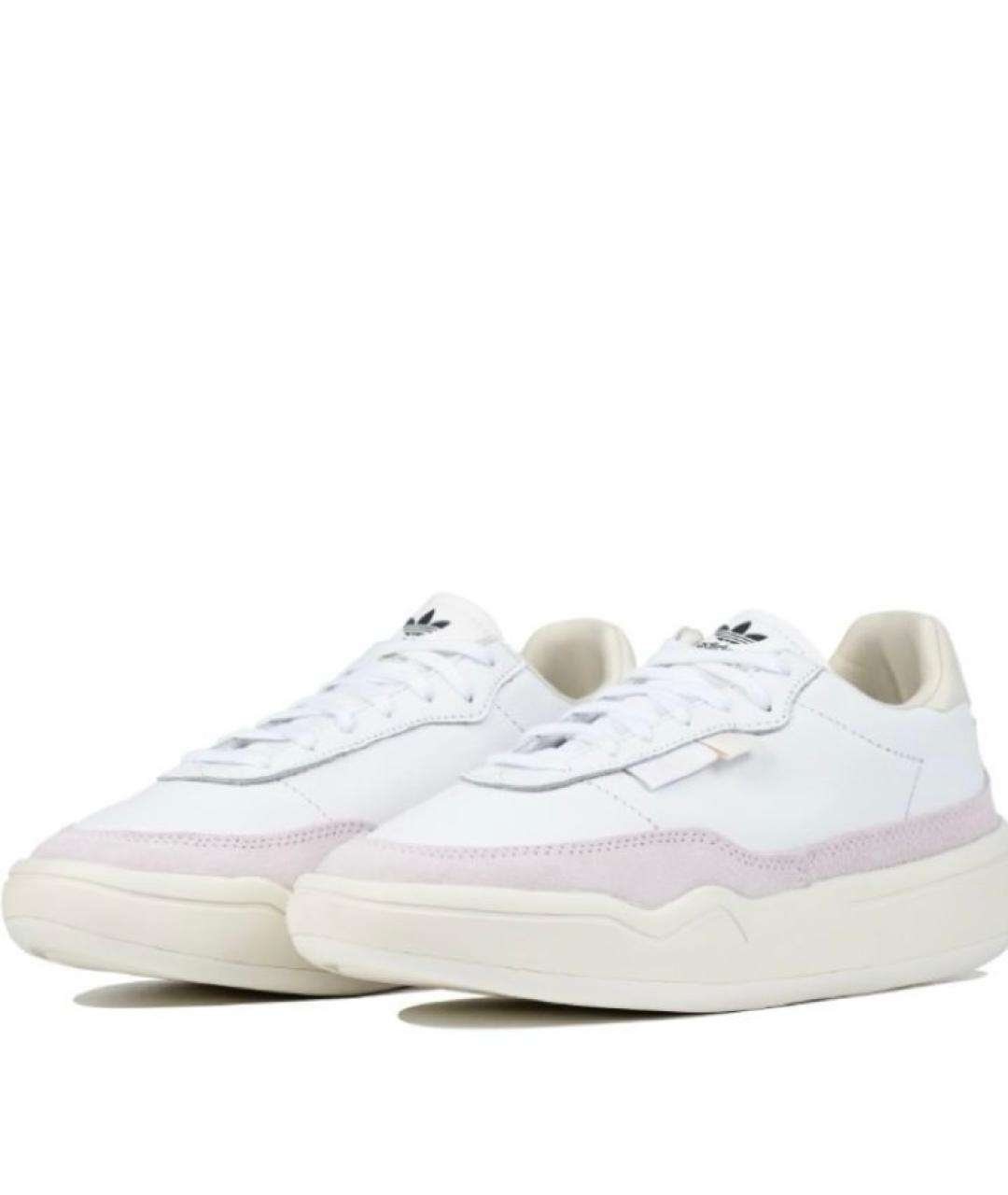 ADIDAS Белые кожаные кеды, фото 5