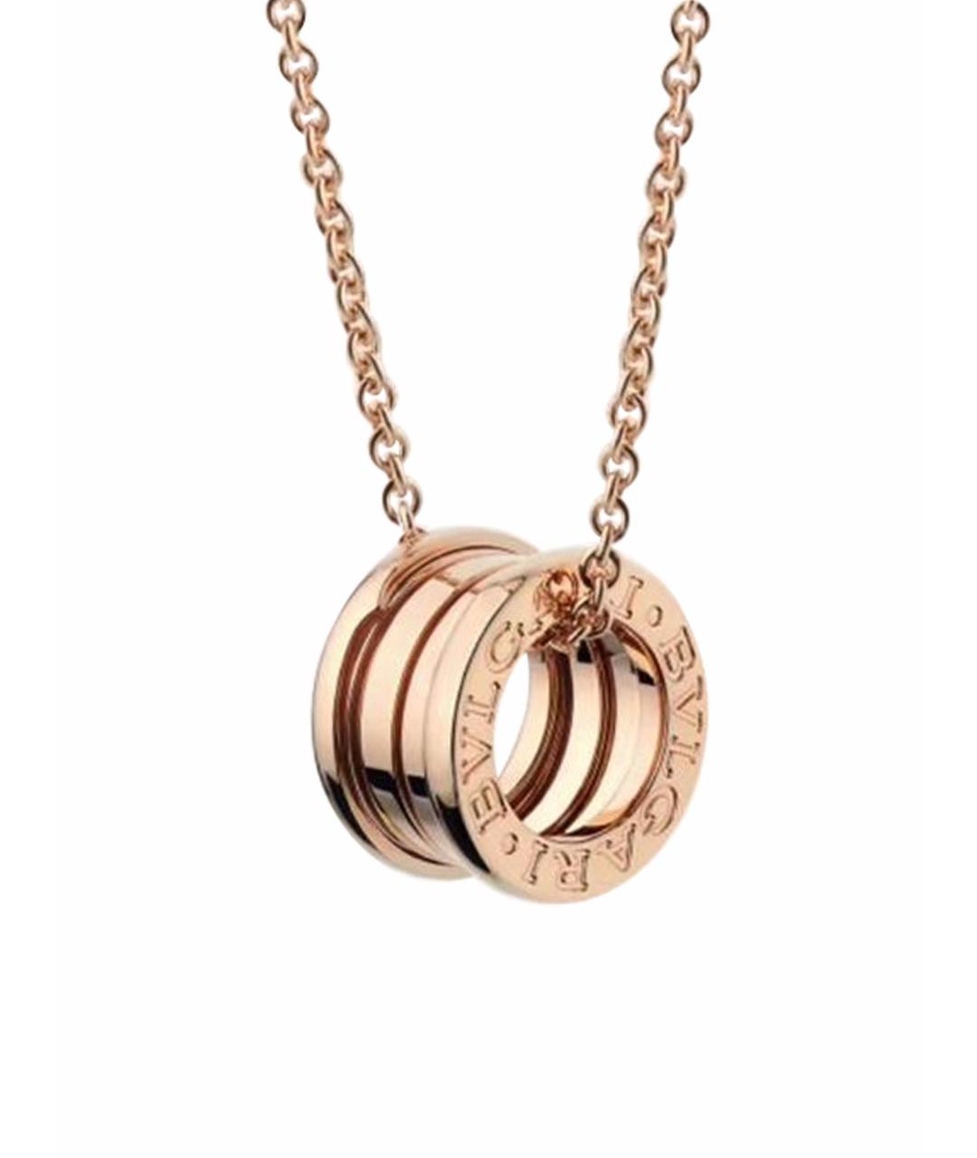 BVLGARI Розовая подвеска из розового золота, фото 1