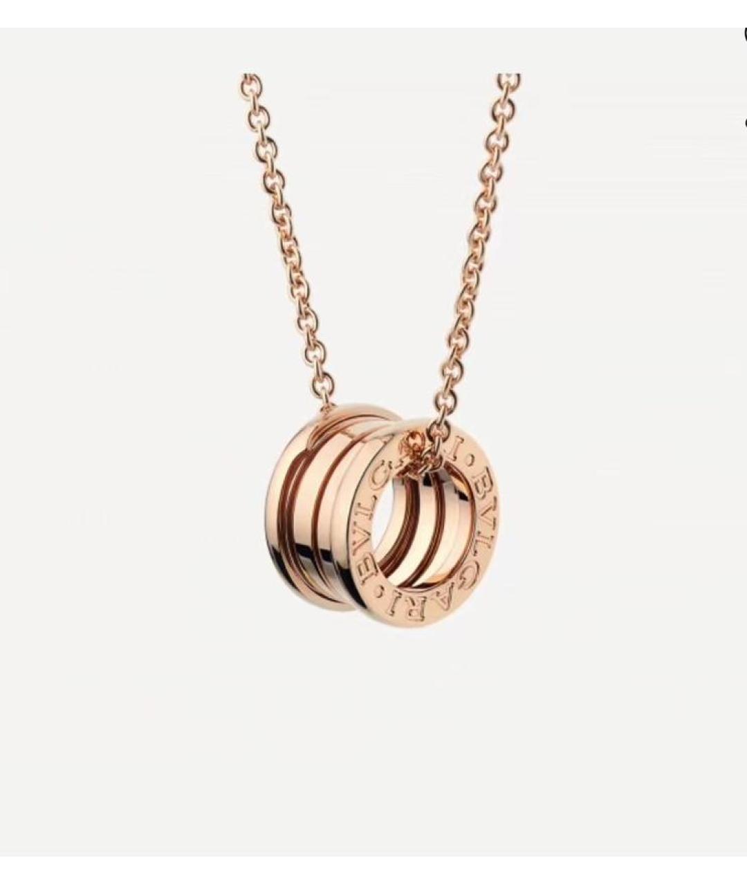 BVLGARI Розовая подвеска из розового золота, фото 9