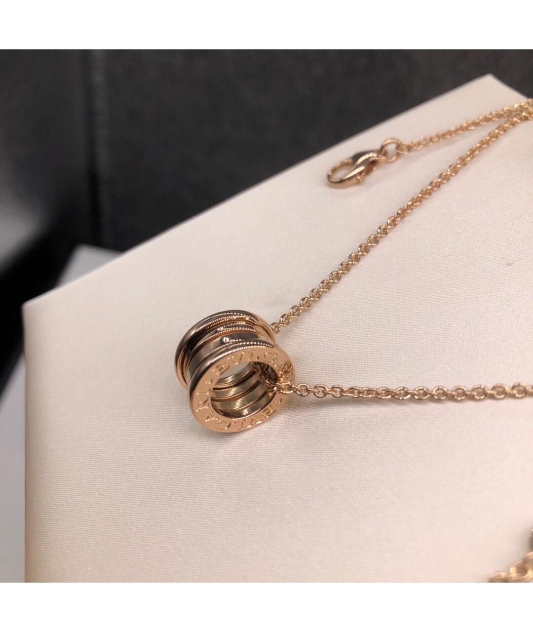 BVLGARI Розовая подвеска из розового золота, фото 5
