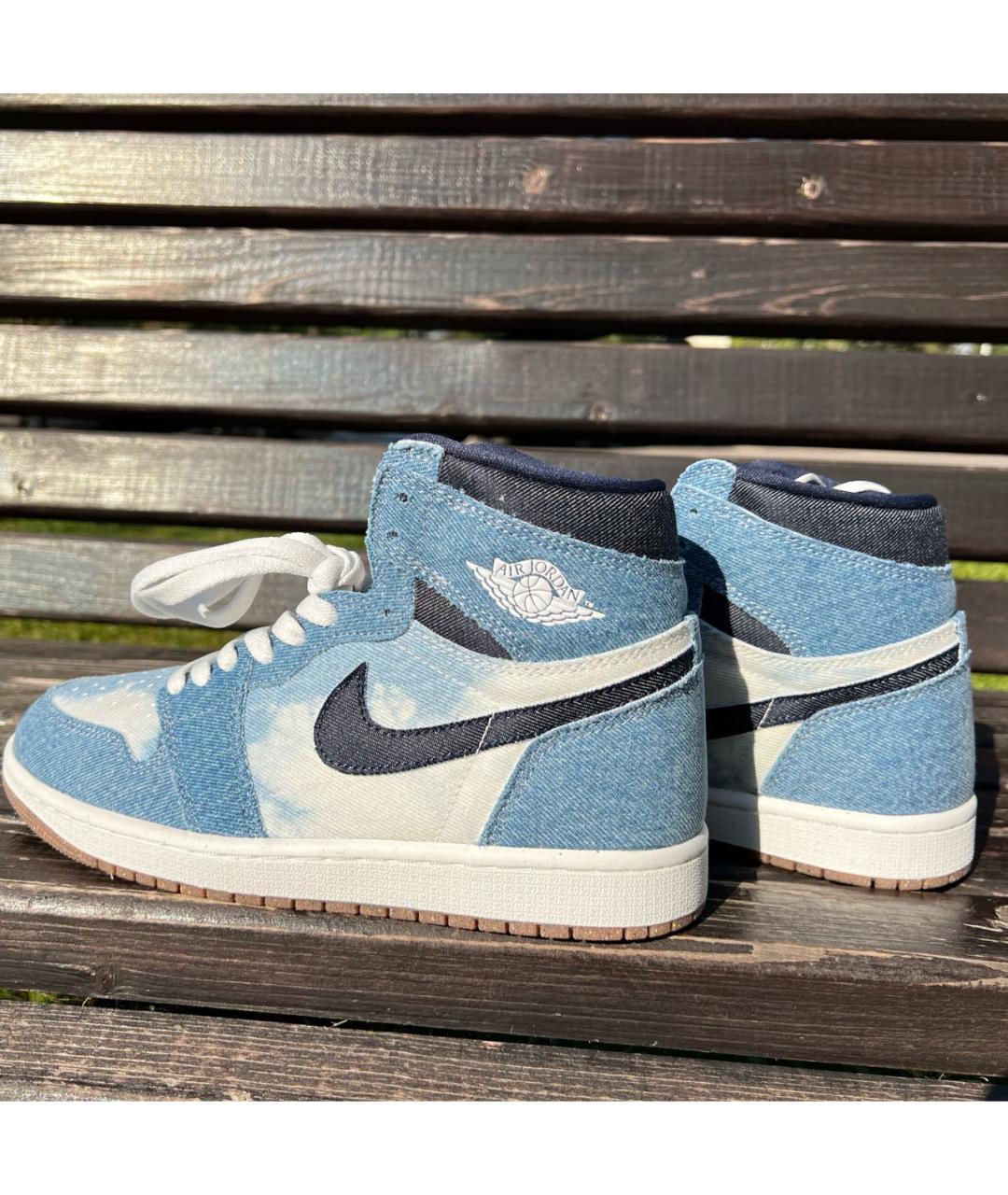 JORDAN Голубые кроссовки, фото 4