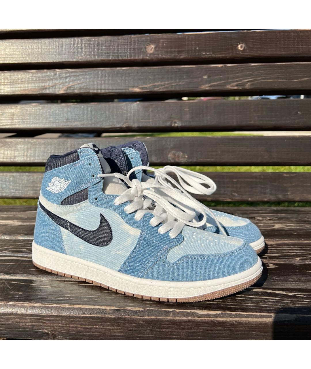 JORDAN Голубые кроссовки, фото 6