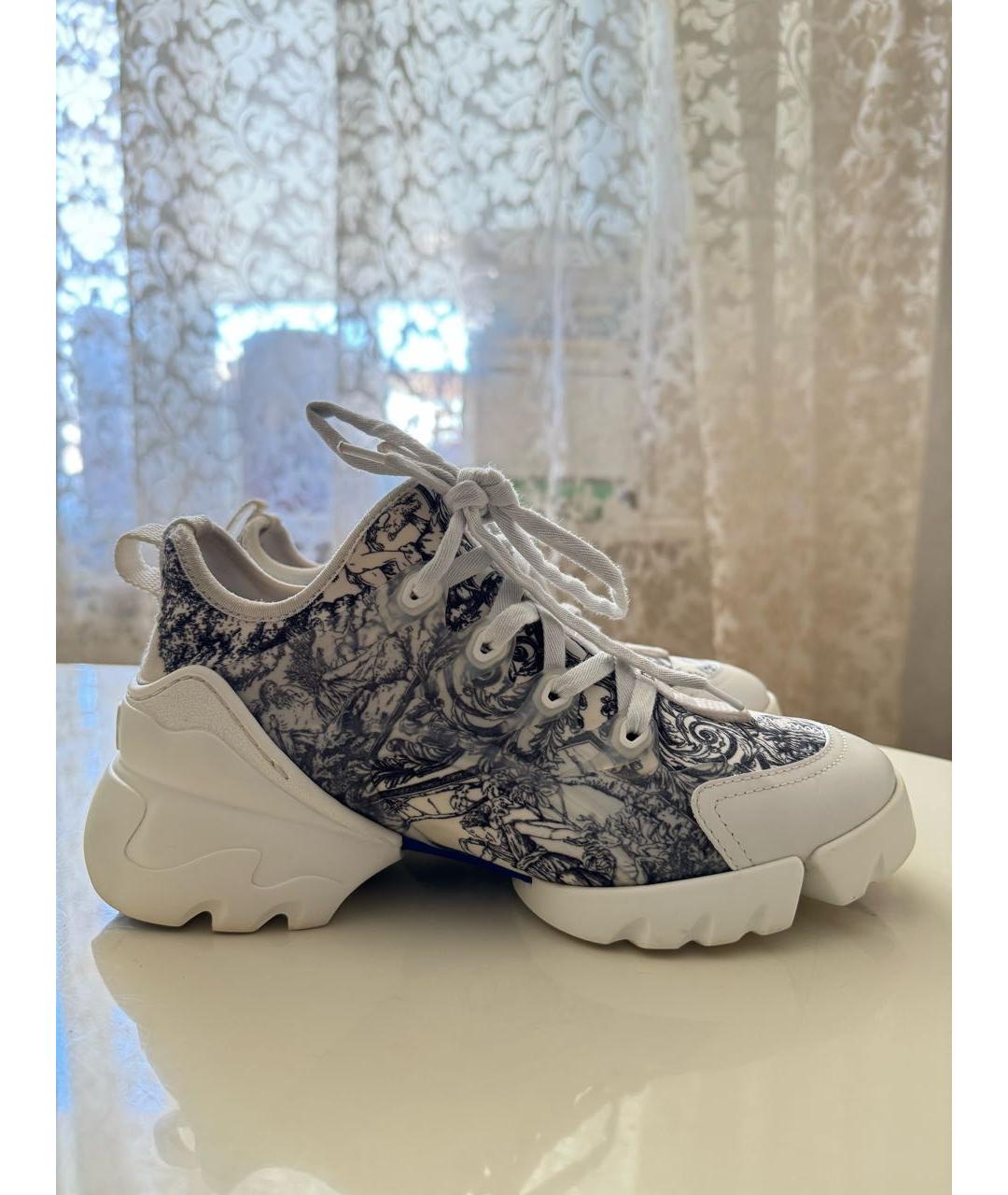 CHRISTIAN DIOR Белые текстильные кроссовки, фото 5