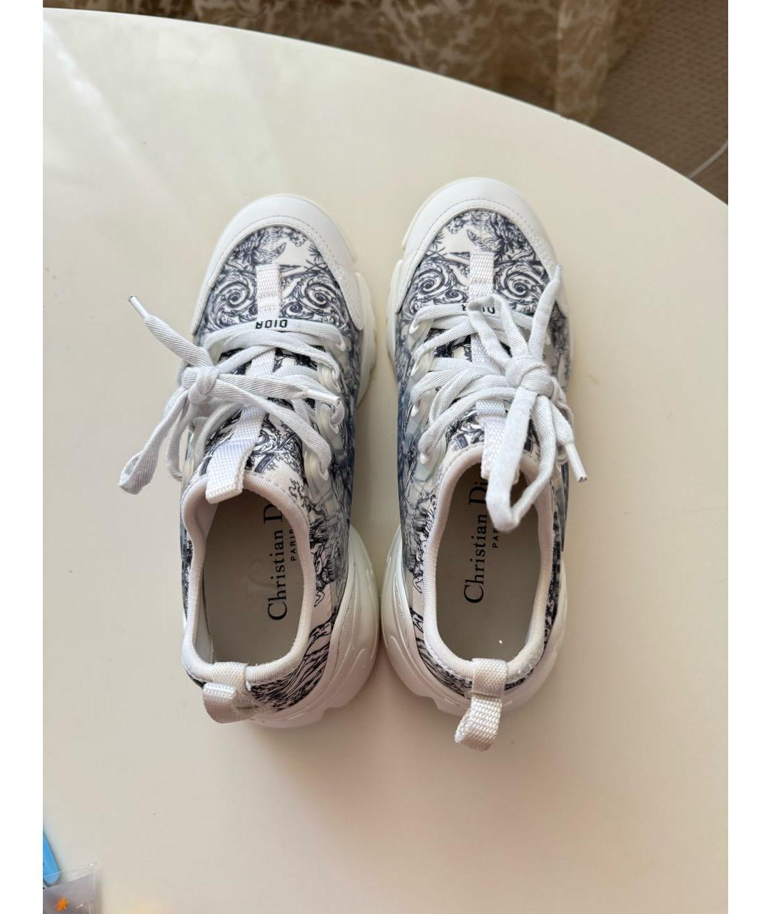 CHRISTIAN DIOR Белые текстильные кроссовки, фото 3