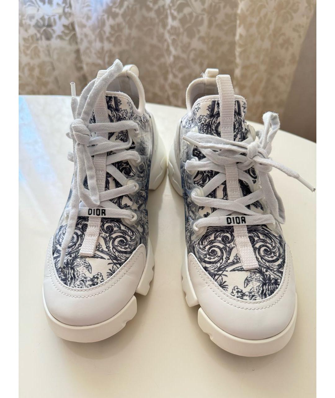 CHRISTIAN DIOR Белые текстильные кроссовки, фото 2