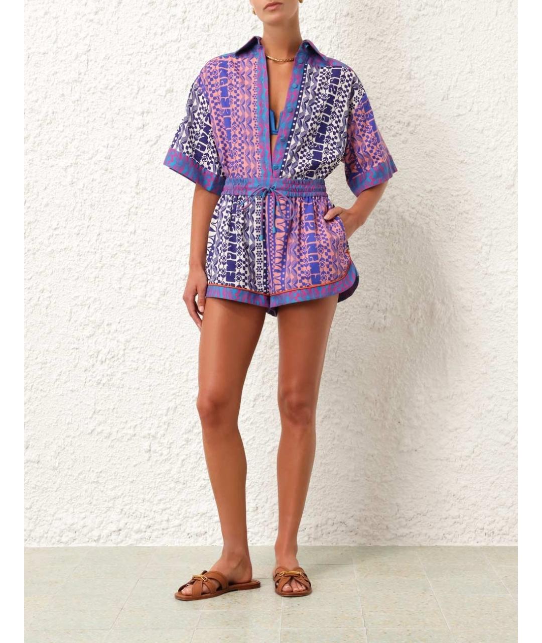 ZIMMERMANN Фиолетовые шорты, фото 5