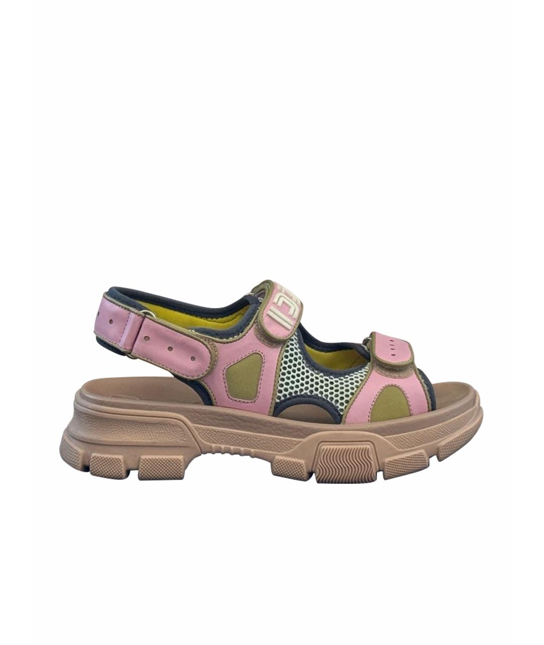 GUCCI Мульти кожаные сандалии, фото 1