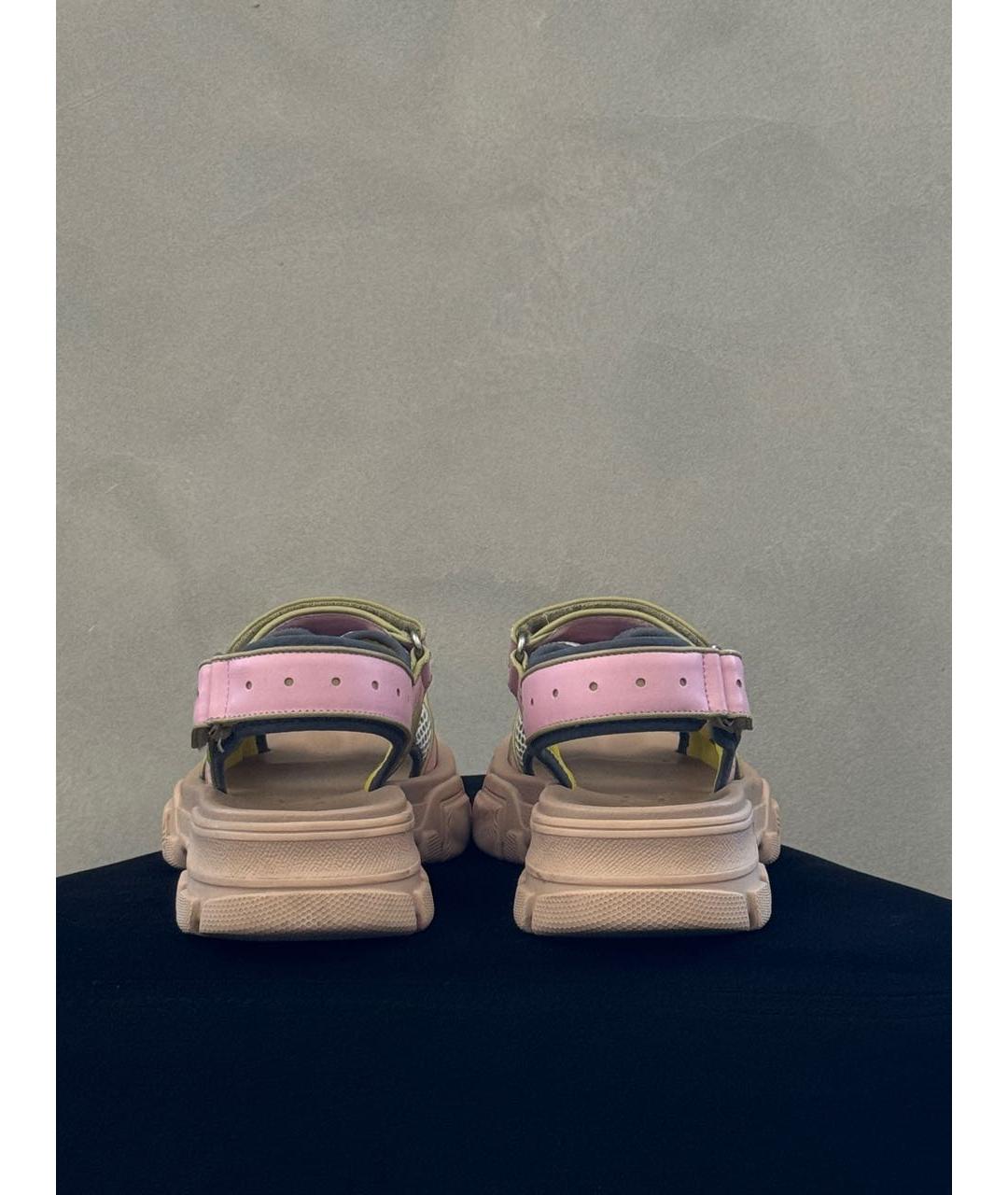 GUCCI Мульти кожаные сандалии, фото 2