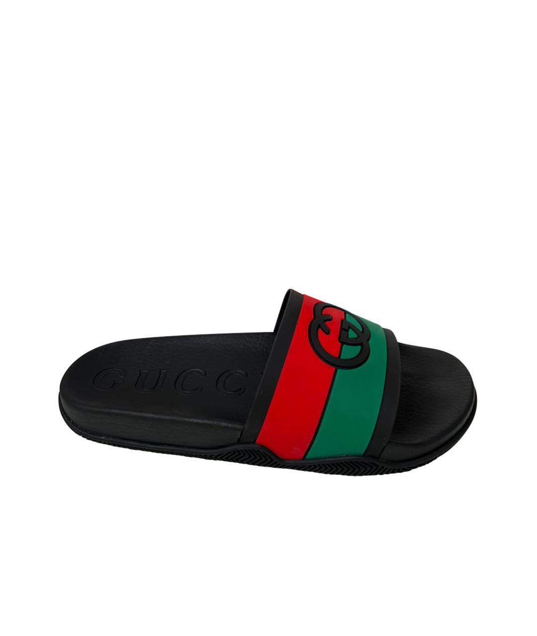 GUCCI Резиновые шлепанцы, фото 1