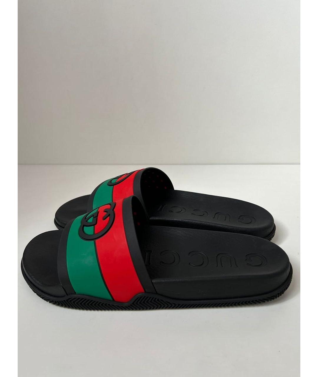 GUCCI Резиновые шлепанцы, фото 4