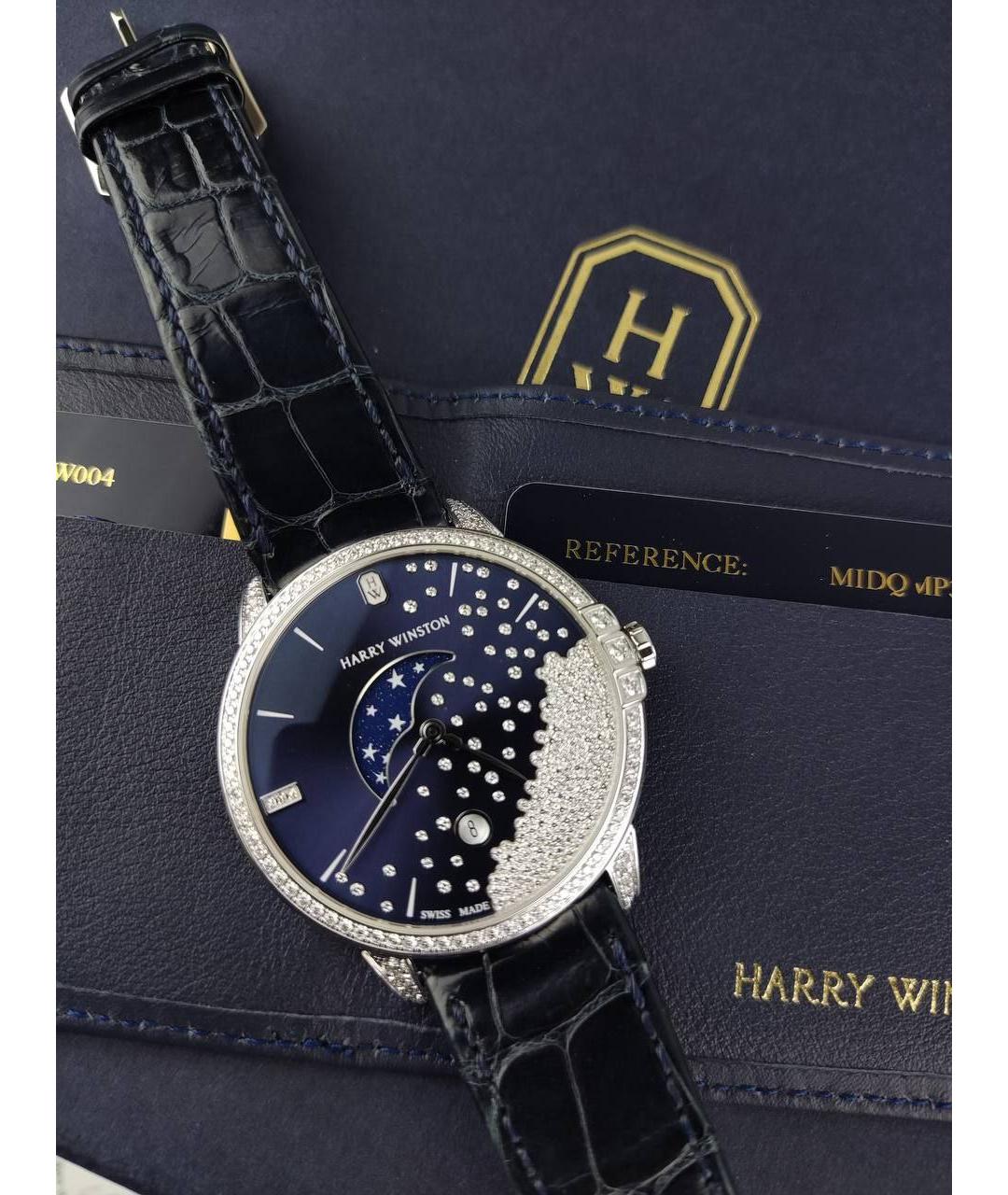 Harry Winston Синие часы из белого золота, фото 3