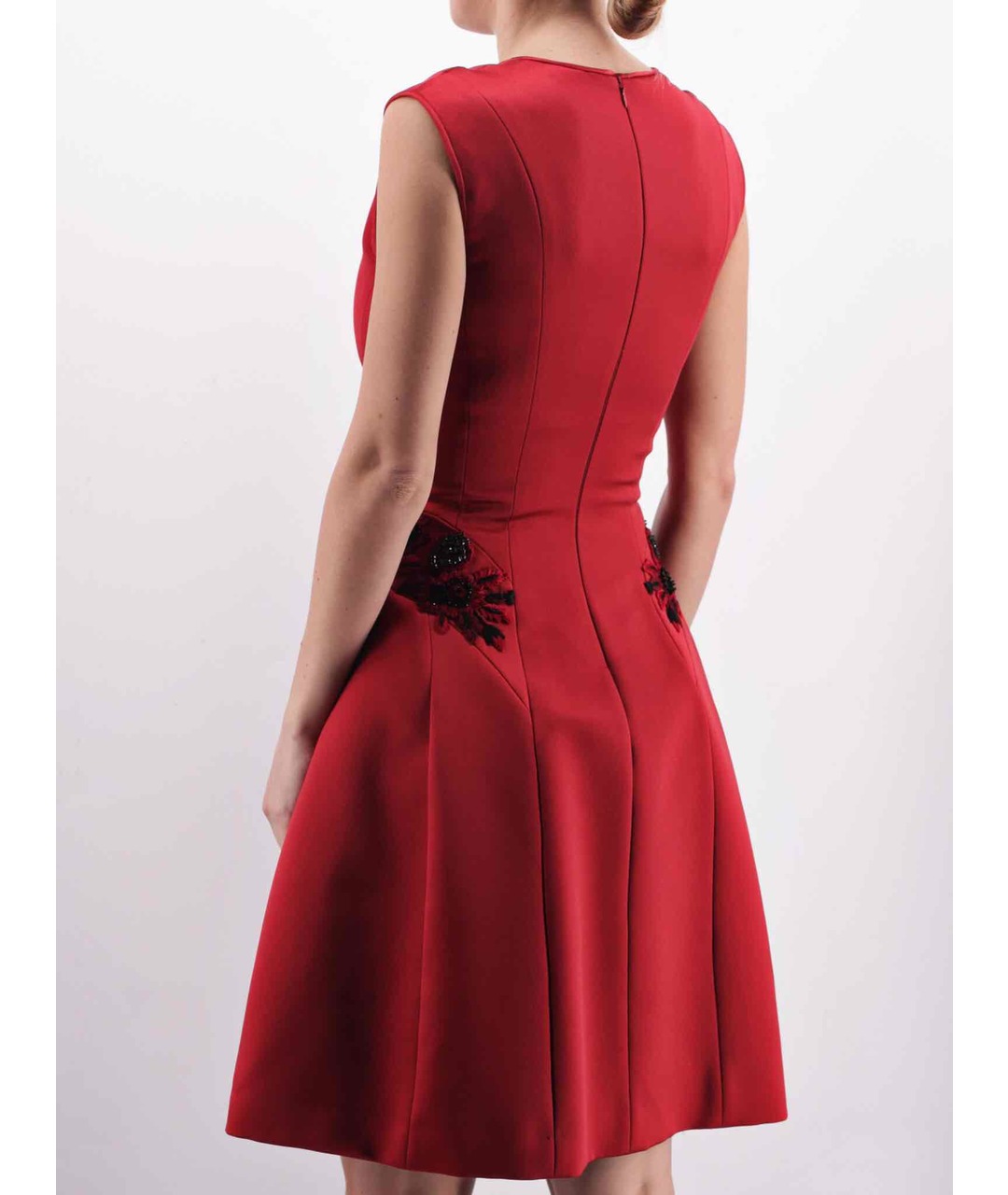 ALBERTA FERRETTI Красное повседневное платье, фото 3