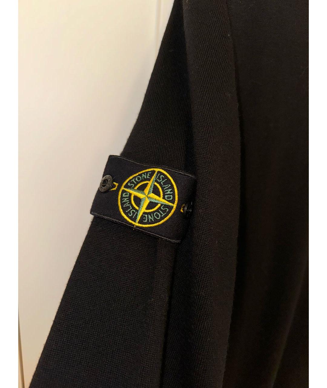 STONE ISLAND Черный вискозный джемпер / свитер, фото 3