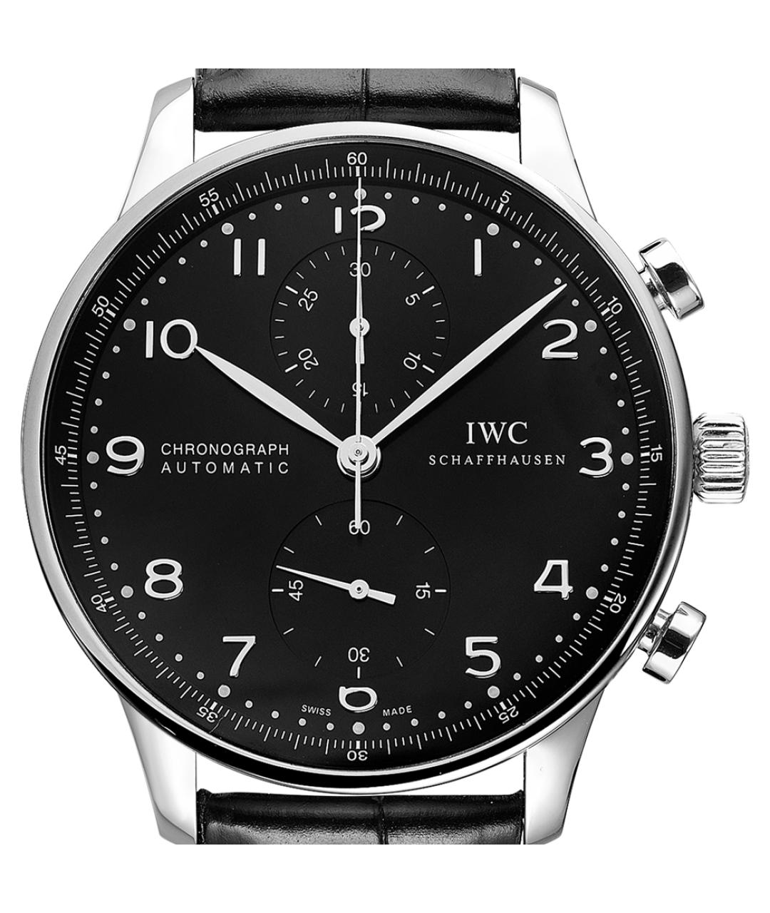 IWC Schaffhausen Черные часы, фото 2