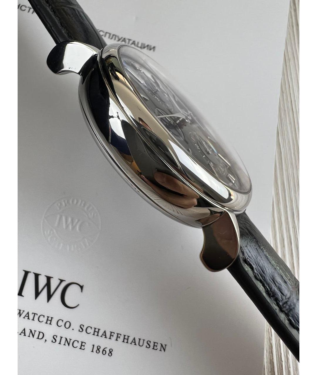 IWC Schaffhausen Черные часы, фото 4