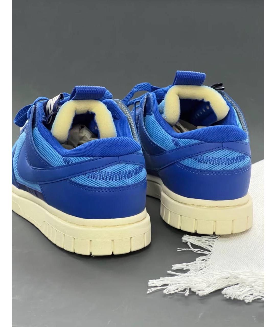 NIKE Синие кожаные низкие кроссовки / кеды, фото 7