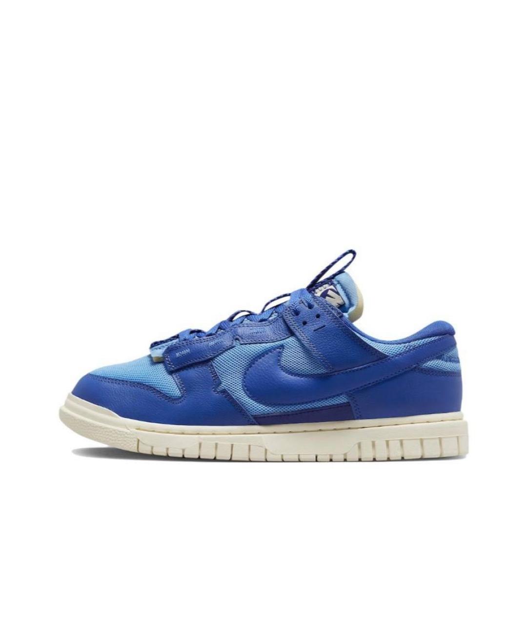 NIKE Синие кожаные низкие кроссовки / кеды, фото 9