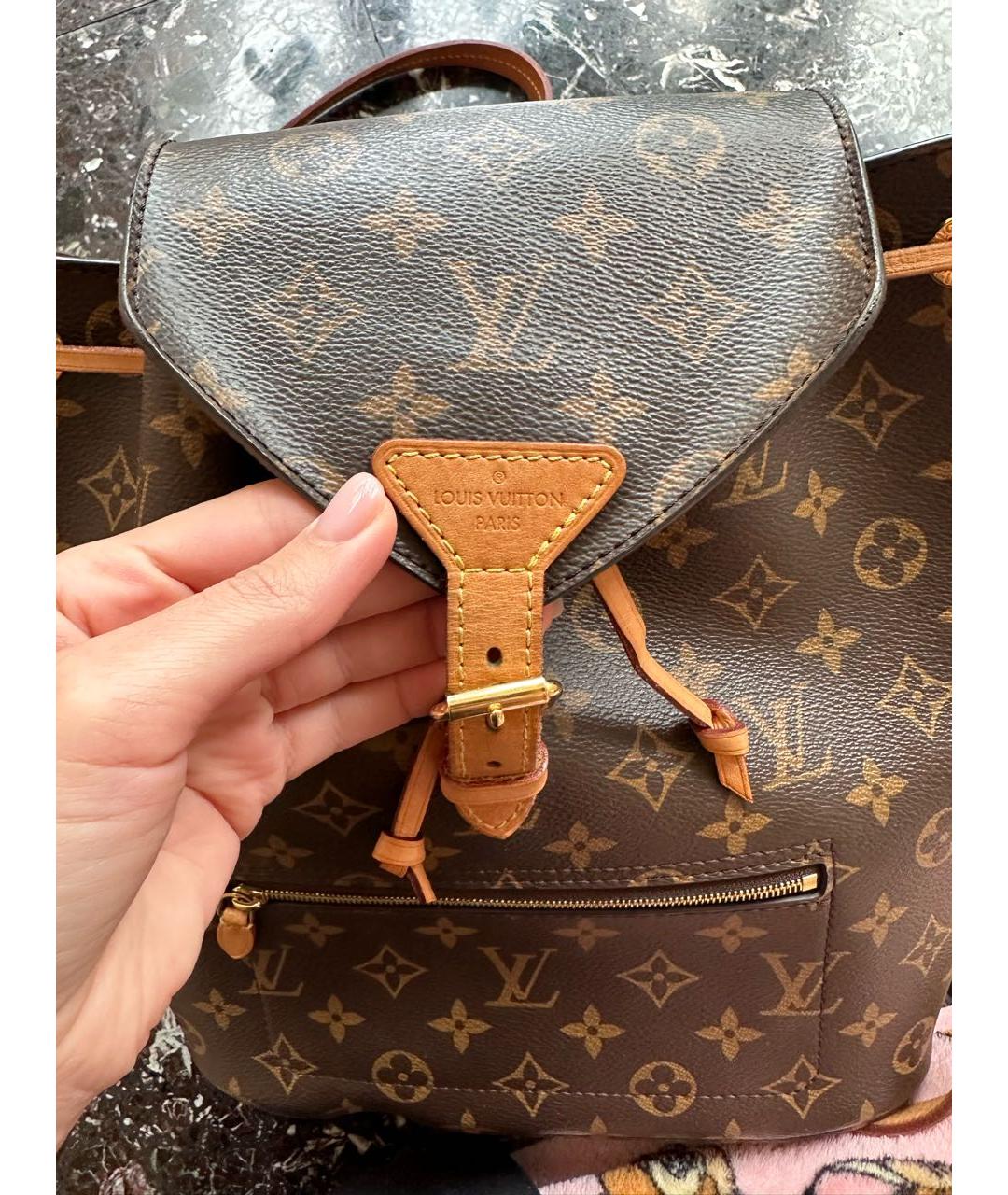 LOUIS VUITTON Коричневый рюкзак, фото 7