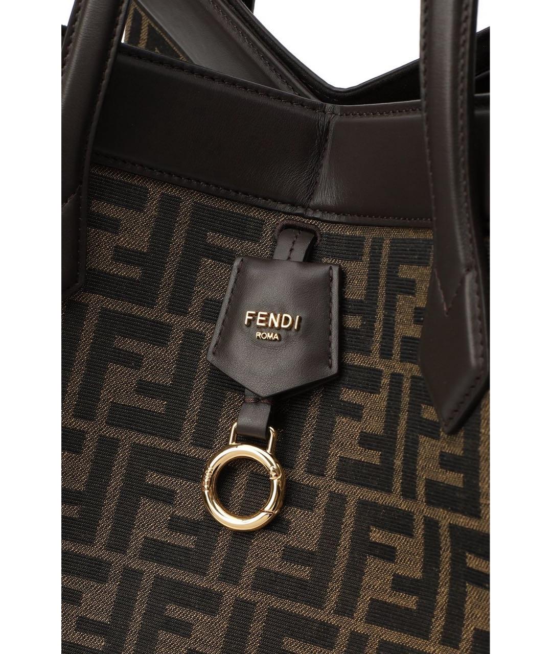 FENDI Коричневая сумка тоут, фото 2