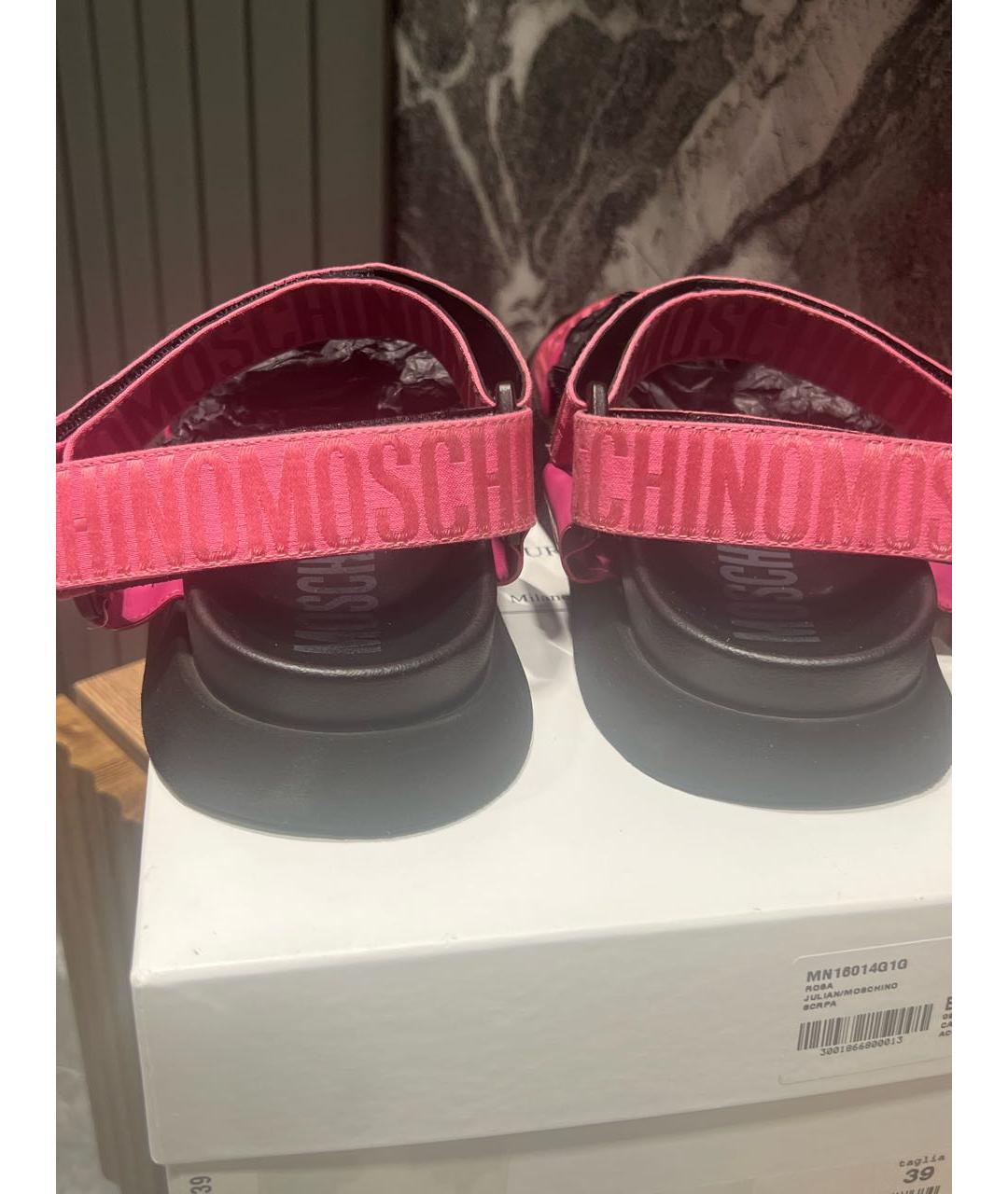 MOSCHINO Розовые босоножки, фото 4