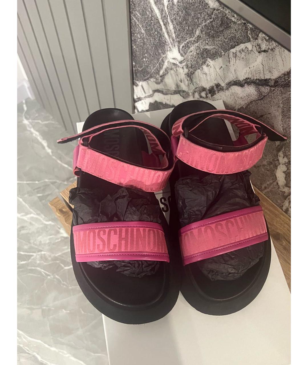 MOSCHINO Розовые босоножки, фото 2