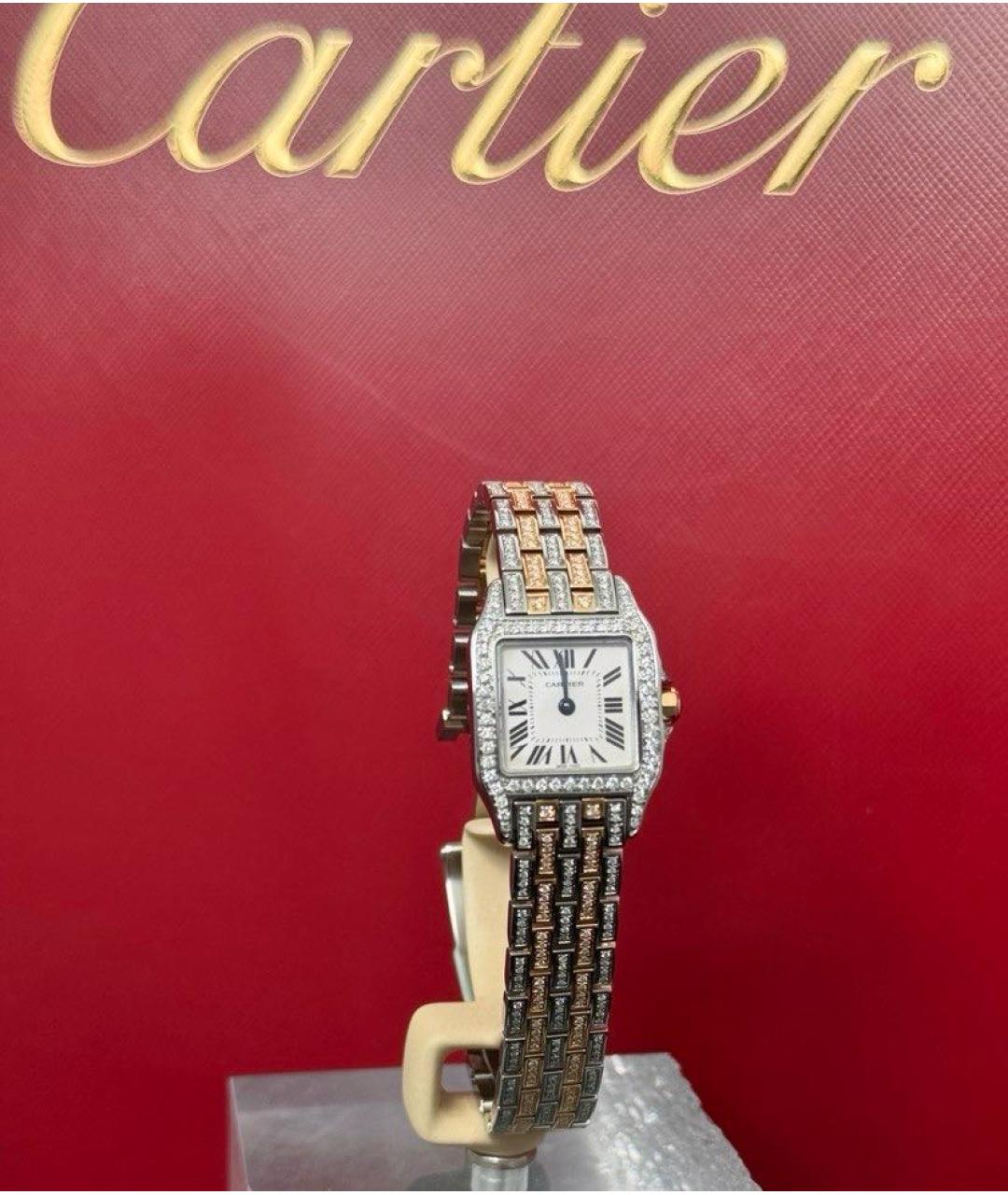 CARTIER Серебряные часы из желтого золота, фото 4